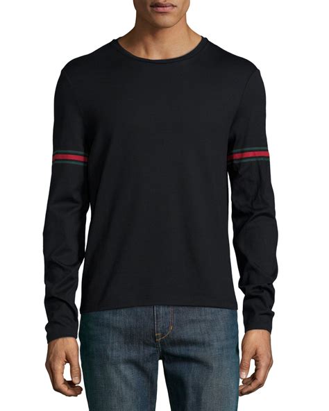 gucci men's long sleeve t shirts|xxl gucci shirts.